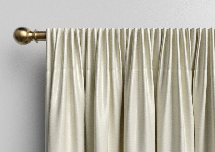 Soft Chevron, Cream - Made to Measure Curtains - Image 9